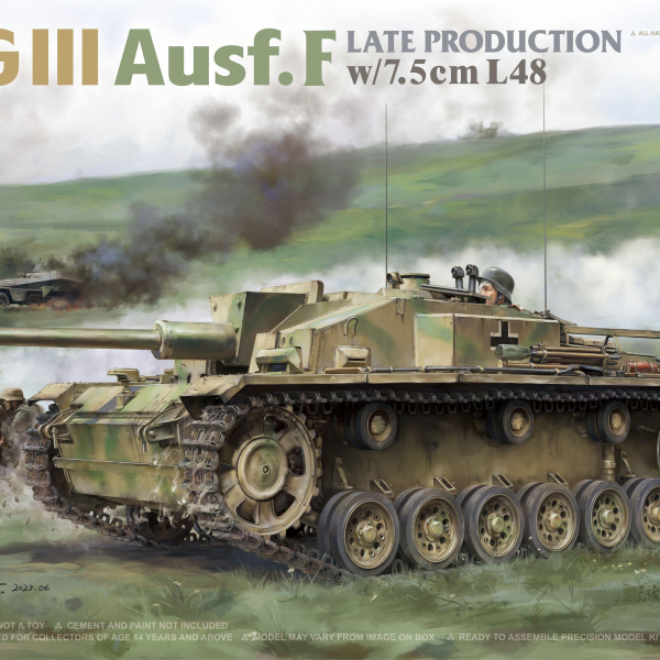 TAKOM 8015 1/35 Scale StuG III Ausf.F Late Production w/7.5cm L48 Model Kit